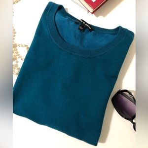 Cable & Gauge Blue Sleeveless Neck Sweater Stretch Knit Vest XL